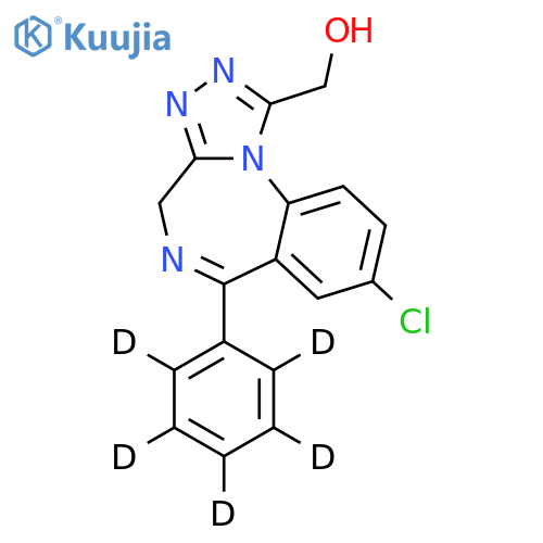 4H-[1,2,4]Triazolo[4,3-a][1,4]benzodiazepine-1-methanol,8-chloro-6-(phenyl-d5)- (9CI) structure