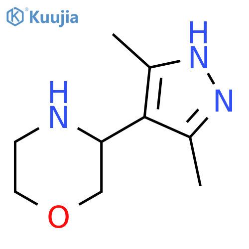 3-(3,5-dimethyl-1H-pyrazol-4-yl)morpholine structure