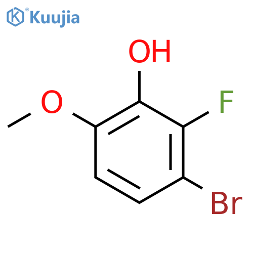 3-bromo-2-fluoro-6-methoxyphenol structure