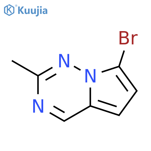 7-bromo-2-methylpyrrolo[2,1-f][1,2,4]triazine structure