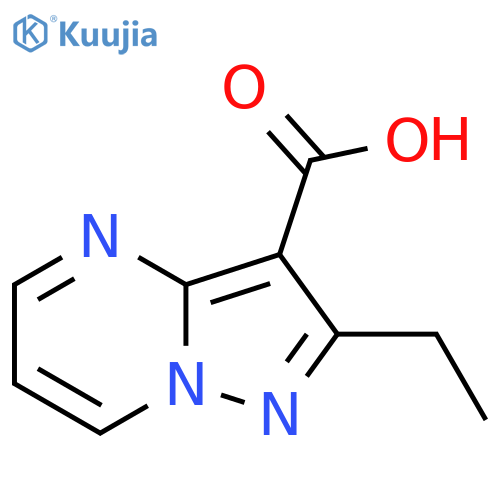 2-ethylpyrazolo1,5-apyrimidine-3-carboxylic acid structure