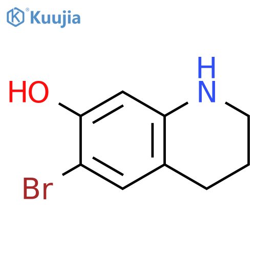 6-bromo-1,2,3,4-tetrahydroquinolin-7-ol structure