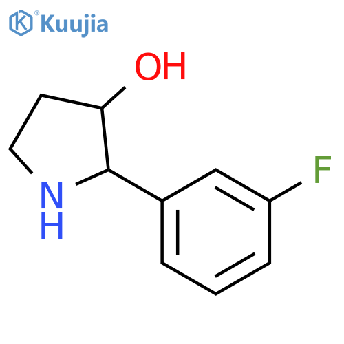 2-(3-fluorophenyl)pyrrolidin-3-ol structure