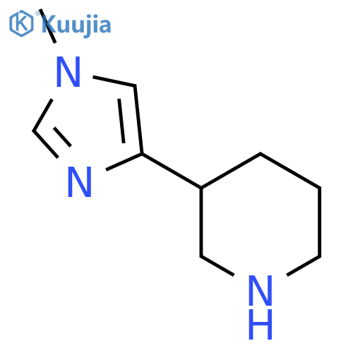 3-(1-methyl-1H-imidazol-4-yl)piperidine structure