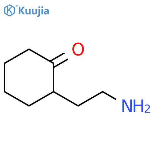 2-(2-aminoethyl)cyclohexan-1-one structure