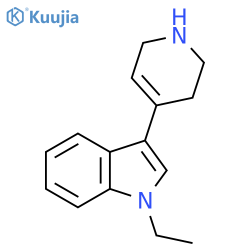 1-ethyl-3-(1,2,3,6-tetrahydropyridin-4-yl)-1H-indole structure