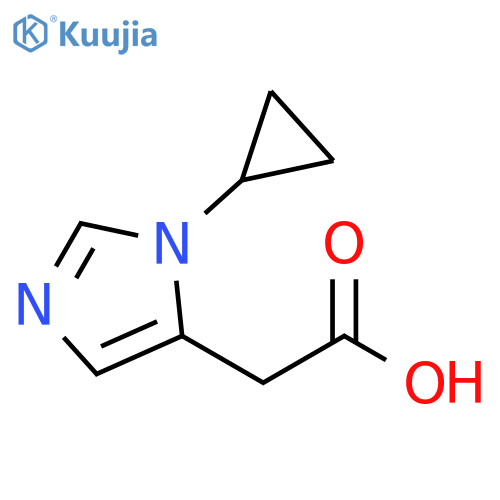 1H-Imidazole-5-acetic acid, 1-cyclopropyl- structure