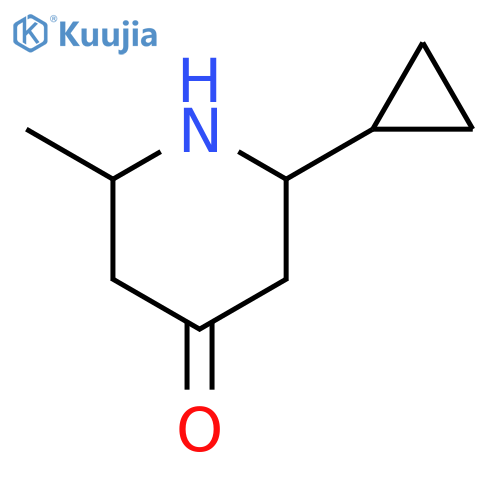 2-cyclopropyl-6-methylpiperidin-4-one structure