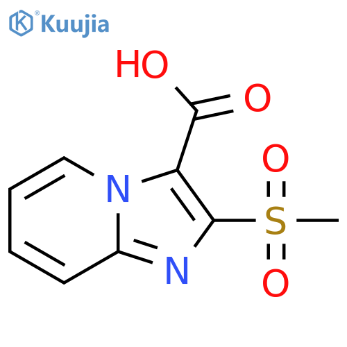 2-methanesulfonylimidazo1,2-apyridine-3-carboxylic acid structure
