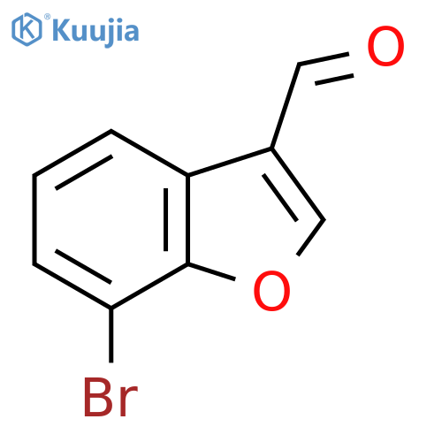 7-Bromobenzofuran-3-carbaldehyde structure