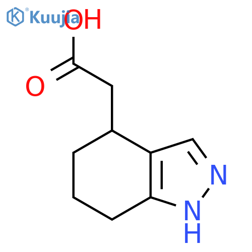 2-(4,5,6,7-tetrahydro-1H-indazol-4-yl)acetic acid structure