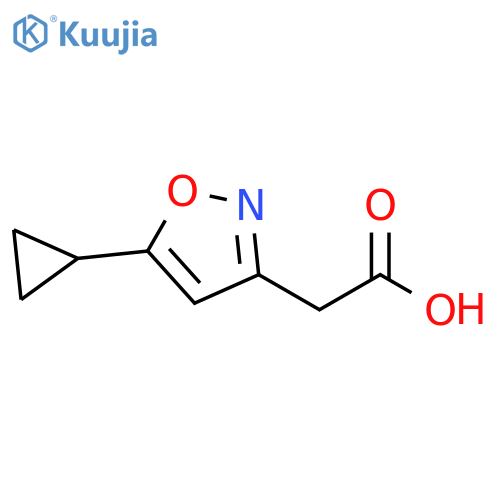 2-(5-cyclopropyl-1,2-oxazol-3-yl)acetic acid structure