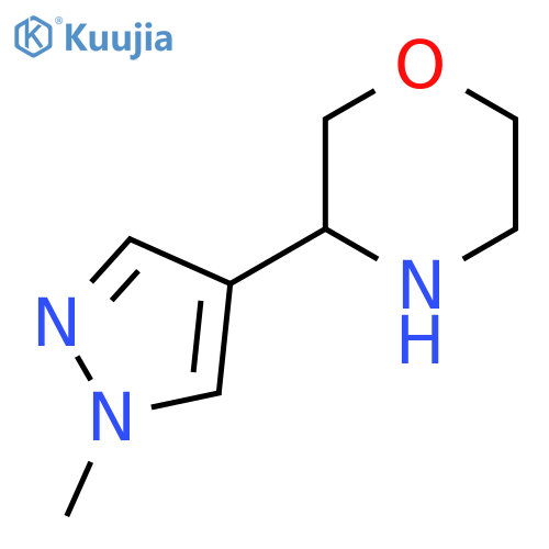 3-(1-methyl-1H-pyrazol-4-yl)morpholine structure