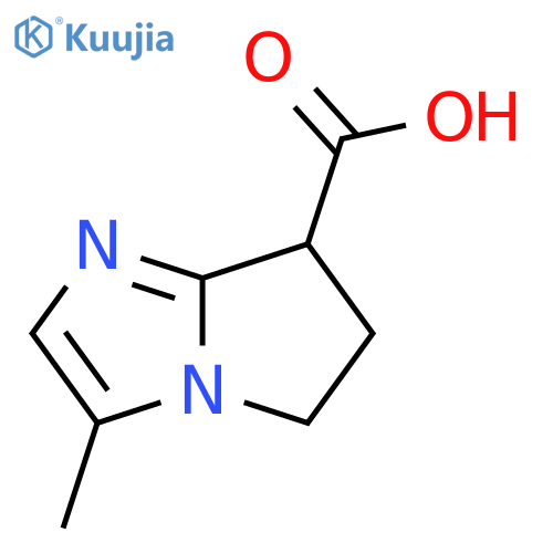 3-methyl-5H,6H,7H-pyrrolo1,2-aimidazole-7-carboxylic acid structure