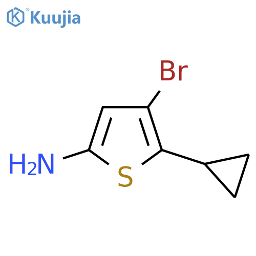 4-Bromo-5-cyclopropylthiophen-2-amine structure