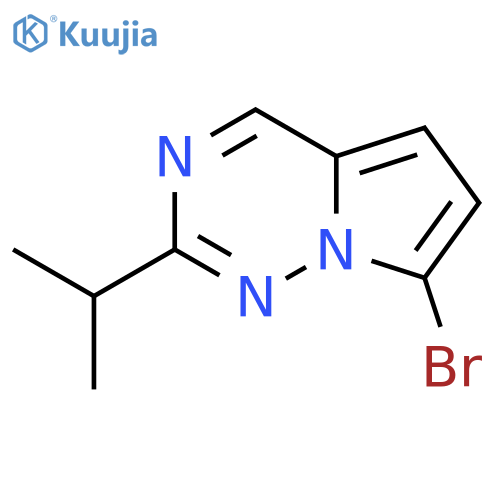 7-bromo-2-(propan-2-yl)pyrrolo[2,1-f][1,2,4]triazine structure