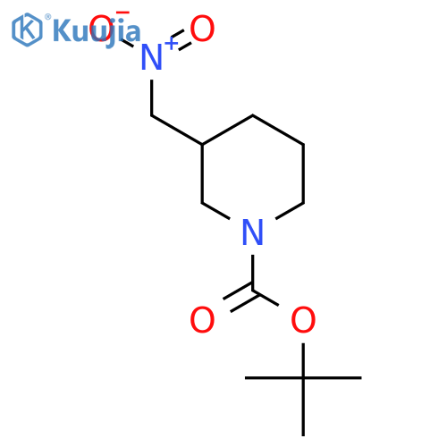 tert-butyl 3-(nitromethyl)piperidine-1-carboxylate structure