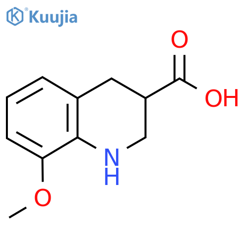 8-Methoxy-1,2,3,4-tetrahydroquinoline-3-carboxylic acid structure