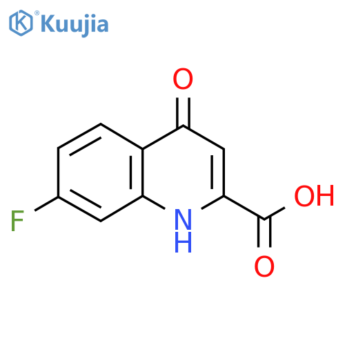 7-Fluoro-4-oxo-1,4-dihydroquinoline-2-carboxylic acid structure