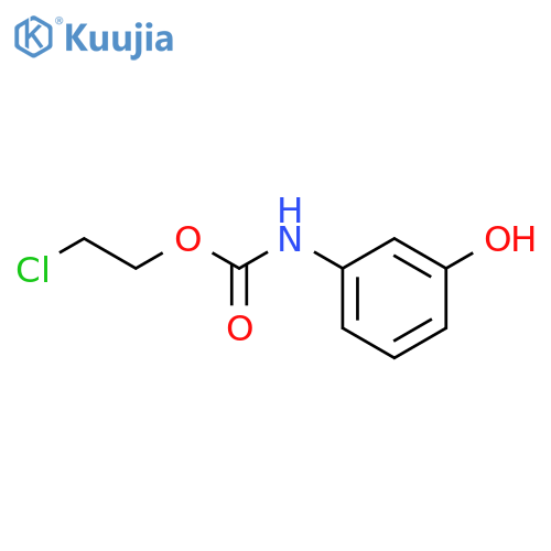 2-chloroethyl N-(3-hydroxyphenyl)carbamate structure
