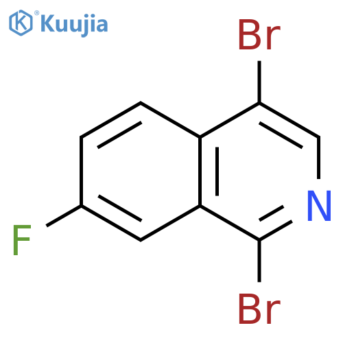 Isoquinoline, 1,4-dibromo-7-fluoro- structure