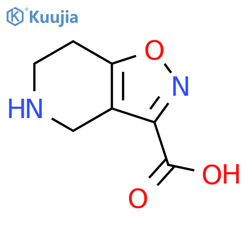 4H,5H,6H,7H-1,2oxazolo4,5-cpyridine-3-carboxylic acid structure