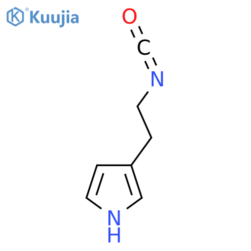 3-(2-isocyanatoethyl)-1H-pyrrole structure