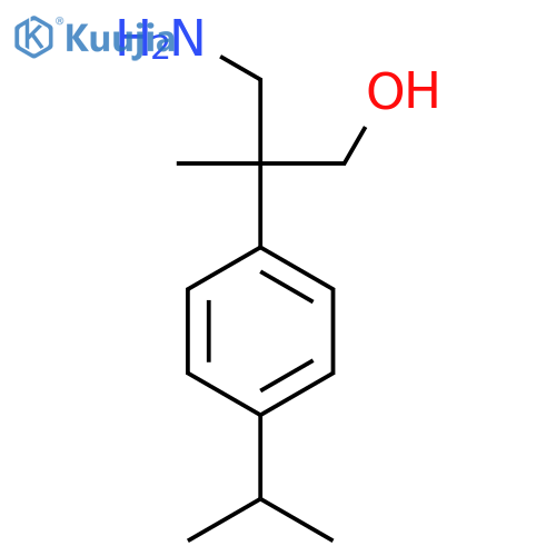 3-amino-2-methyl-2-4-(propan-2-yl)phenylpropan-1-ol structure