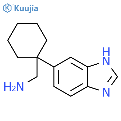 1-(1H-1,3-benzodiazol-5-yl)cyclohexylmethanamine structure
