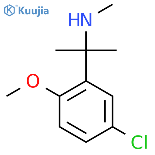 2-(5-chloro-2-methoxyphenyl)propan-2-yl(methyl)amine structure
