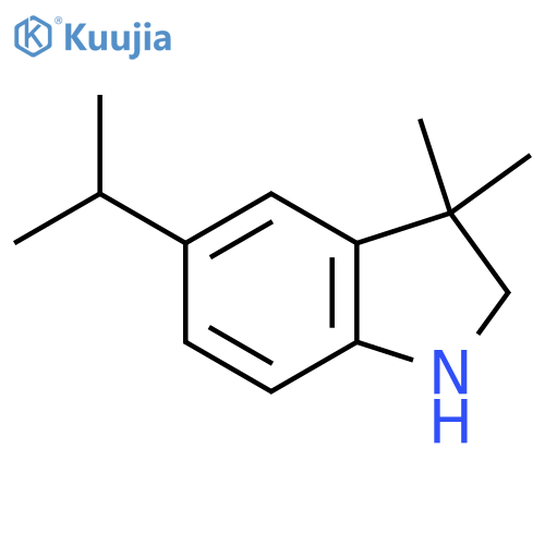 3,3-Dimethyl-5-(propan-2-yl)-2,3-dihydro-1h-indole structure