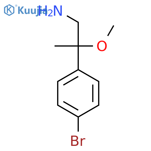 2-(4-bromophenyl)-2-methoxypropan-1-amine structure