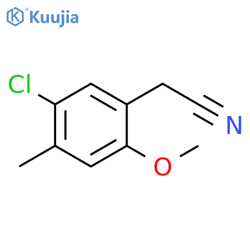 2-(5-chloro-2-methoxy-4-methylphenyl)acetonitrile structure