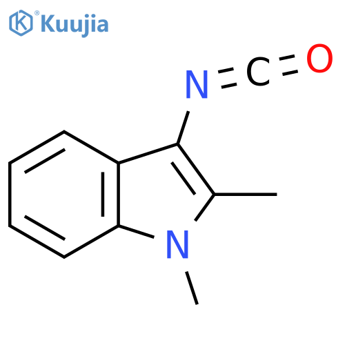 3-isocyanato-1,2-dimethyl-1H-indole structure