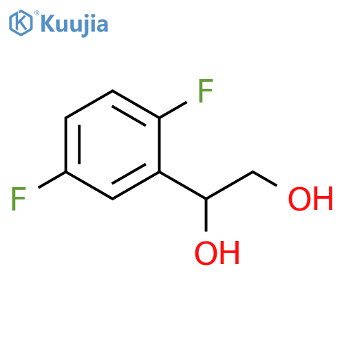 1-(2,5-difluorophenyl)ethane-1,2-diol structure