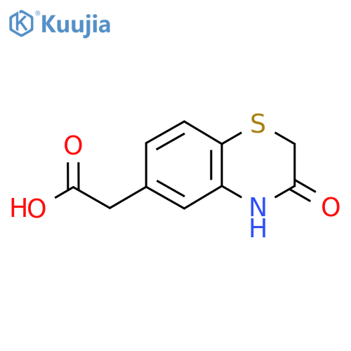 2-(3-Oxo-3,4-dihydro-2h-1,4-benzothiazin-6-yl)acetic acid structure