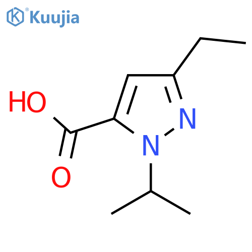 3-Ethyl-1-(propan-2-yl)-1h-pyrazole-5-carboxylic acid structure