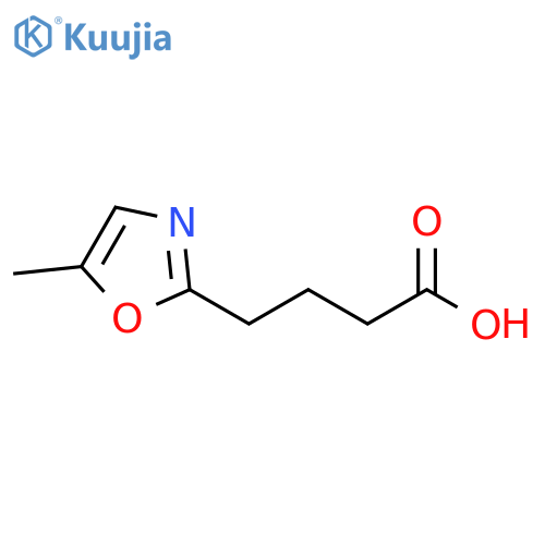 4-(5-methyl-1,3-oxazol-2-yl)butanoic acid structure