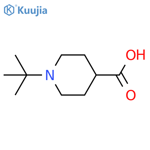 1-tert-butylpiperidine-4-carboxylic acid structure