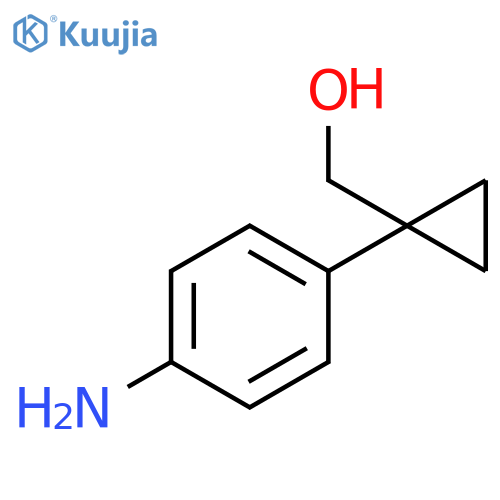 (1-(4-aminophenyl)cyclopropyl)methanol structure