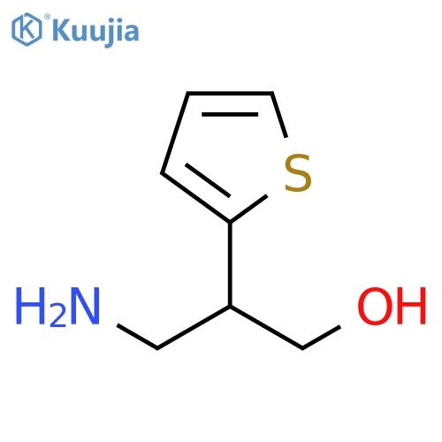 3-amino-2-(thiophen-2-yl)propan-1-ol structure