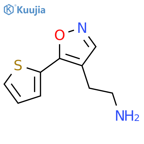 2-5-(thiophen-2-yl)-1,2-oxazol-4-ylethan-1-amine structure