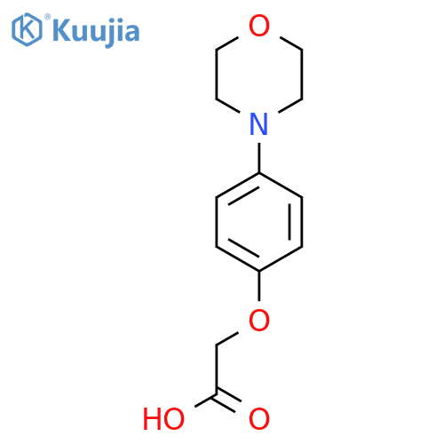 2-4-(morpholin-4-yl)phenoxyacetic acid structure
