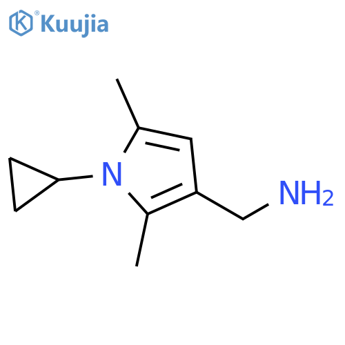 (1-CYCLOPROPYL-2,5-DIMETHYL-1H-PYRROL-3-YL)METHANAMINE structure