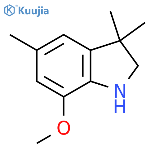 7-Methoxy-3,3,5-trimethyl-2,3-dihydro-1h-indole structure