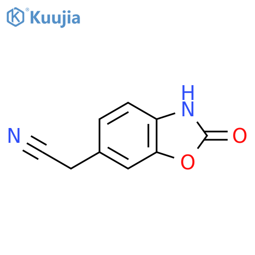 2-Hydroxybenzo[d]oxazole-6-acetonitrile structure