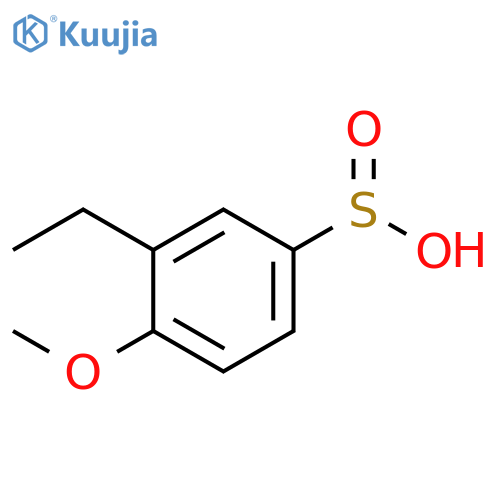 Benzenesulfinic acid, 3-ethyl-4-methoxy- structure