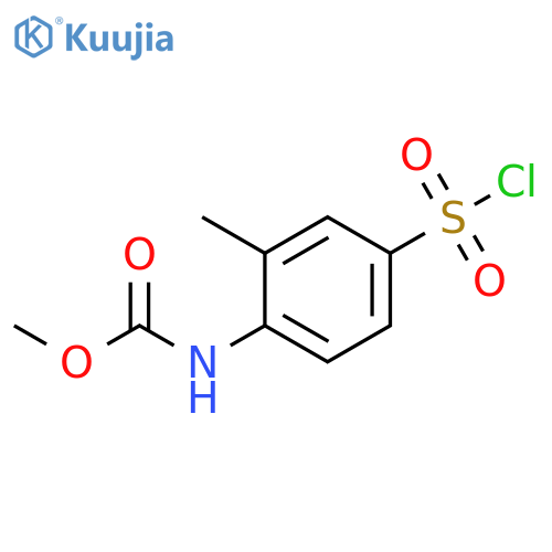 methyl N-[4-(chlorosulfonyl)-2-methylphenyl]carbamate structure