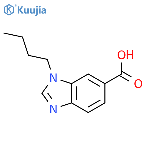 1-butyl-1H-1,3-benzodiazole-6-carboxylic acid structure