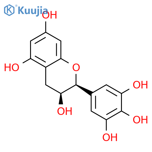 2H-1-Benzopyran-3,5,7-triol, 3,4-dihydro-2-(3,4,5-trihydroxyphenyl)-,(2S,3S)- structure